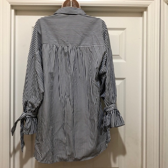 Kontrol Striped Embellished Shirt Size L - Picture 4 of 6
